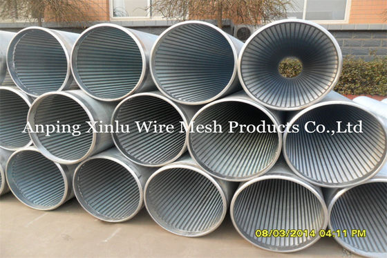 Tamiz del pozo de Johnson Vee Wire Welding Galvanized Pipe/de tubo ranura de 0,05 - de 50m m