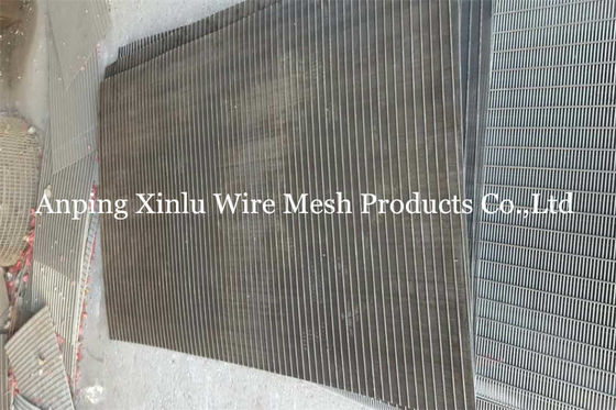 Soldadura de resistencia eléctrica ranurada de acero inoxidable de Vee Wedge Wire Screen Panel