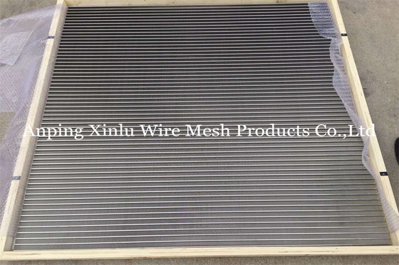 Soldadura de resistencia eléctrica ranurada de acero inoxidable de Vee Wedge Wire Screen Panel