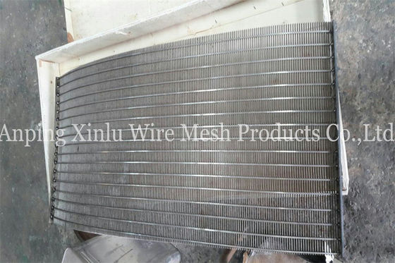Soldadura de resistencia eléctrica ranurada de acero inoxidable de Vee Wedge Wire Screen Panel