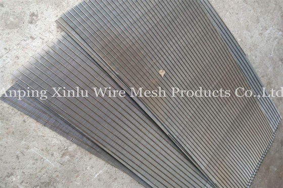 Soldadura de resistencia eléctrica ranurada de acero inoxidable de Vee Wedge Wire Screen Panel