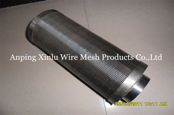 Tubo del tamiz de la trampa de la resina de Johnson Wedge Wire Filter Tube en dispositivo de entrada del agua