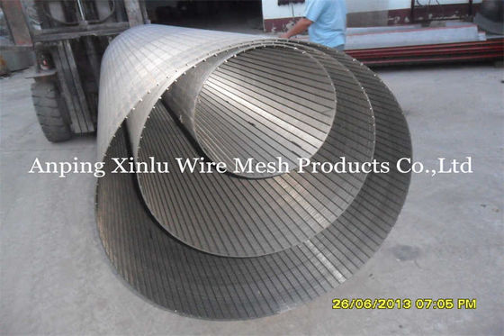 superficie de Johnson Wedge Wire Screen Pipe del diámetro de 450m m y tipo lisos del borde