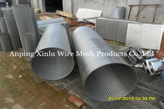 superficie de Johnson Wedge Wire Screen Pipe del diámetro de 450m m y tipo lisos del borde