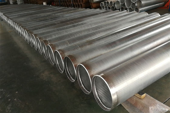 la longitud SS de los 6m califica la galería de 304 Vee Wire Screen Pipe Infiltration en la toma bien