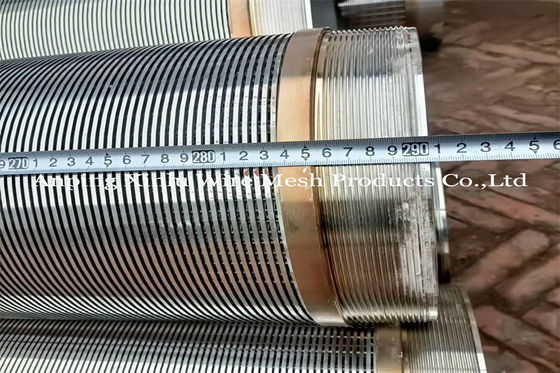 Control de arena Continuo ranura de agua bien de pantalla angular tubo de filtro de 6 pulgadas 316L alambre de cuña