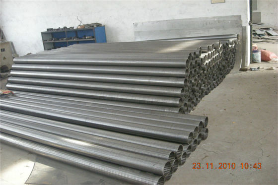 Anticorrosión SS304 Diámetro 219mm Johnson alambre de agua bien pantalla de tubería 80 barras 8&quot; alambre espiral tubo de estirador