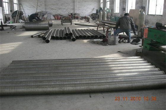 Anticorrosión SS304 Diámetro 219mm Johnson alambre de agua bien pantalla de tubería 80 barras 8&quot; alambre espiral tubo de estirador