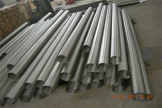 Anticorrosión SS304 Diámetro 219mm Johnson alambre de agua bien pantalla de tubería 80 barras 8&quot; alambre espiral tubo de estirador