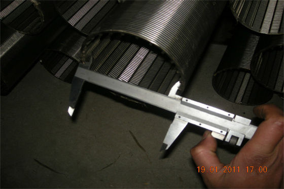 tubo SS AISI304 304L 302 del filtro para pozos del agua de la longitud de los 0.5m alambre de la cuña 316 316L