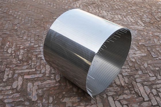 El filtro para pozos inoxidable del agua del abrigo del alambre de acero instala tubos la longitud máxima de los 20ft