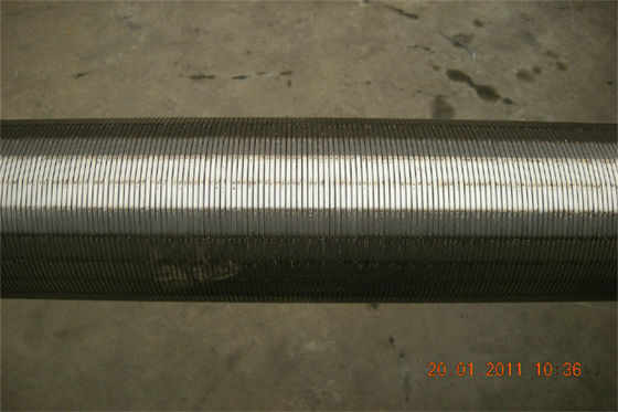 Tubo del filtro para pozos del agua del acero 08x18h10 OD 126m m para el tratamiento de aguas residuales