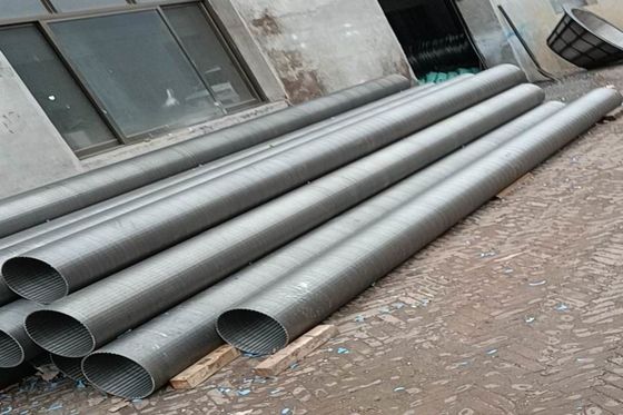 Tamaño del filtro para pozos API 20 del aceite del alambre de la cuña con Johnson Screen Pipe AISI 316L