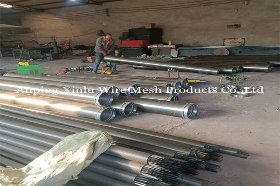 tubo de 12&quot; de 300m m Vee Wire Wrapped Johnson Screen para la perforación del pozo de petróleo