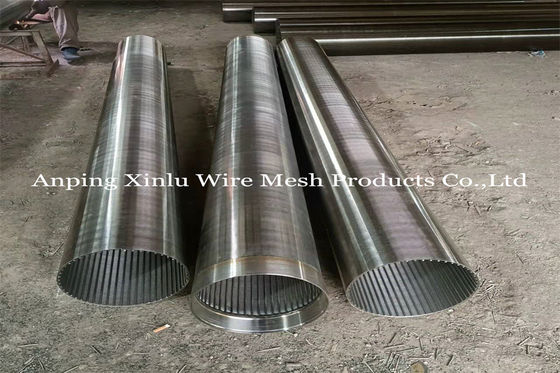 tubo de 12&quot; de 300m m Vee Wire Wrapped Johnson Screen para la perforación del pozo de petróleo