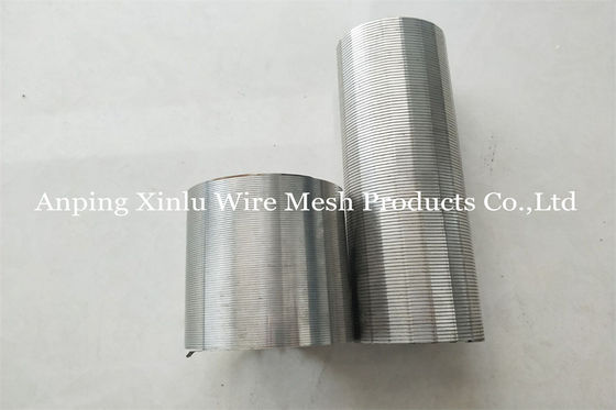 Tubo de la ranura 35-100 Mesh Johnson Type Vee Wire Screen del filtro DN200