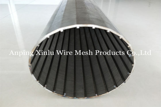 reborde de la conexión de la pantalla del tubo del tamiz del abrigo de 250m m 15 Mesh Stainless Steel Johnson Wire