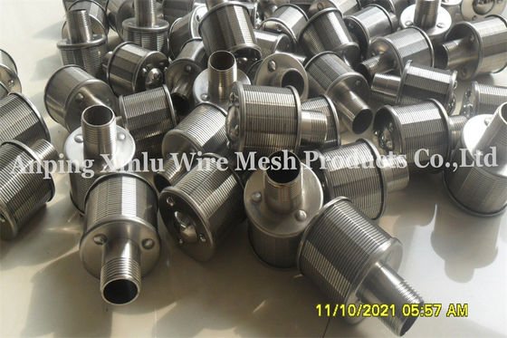 Boca de acero inoxidable de Johnson Wedge Wire Water Screen para el filtro de arena