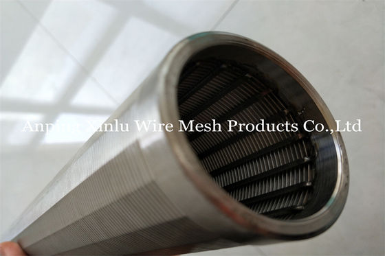 Pantalla cilíndrica de acero del elemento de pantalla de filtro de Johnson Type Wedge Wire Stainless
