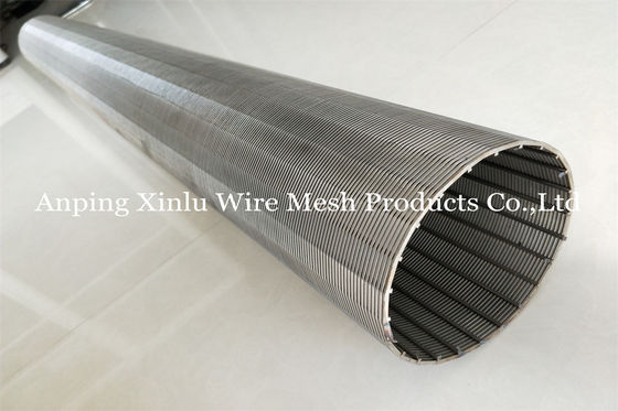 Alambre Johnson Screen Slotted Filter Pipe de 300 micrones V para el pozo de agua