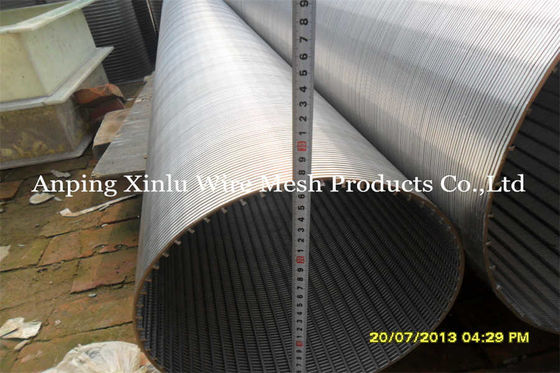 Abertura ranurada continua de acero inoxidable de Vee Wire Screen Basket With