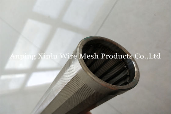 filtro de la bomba del tubo de la pantalla de 75m m Johnson Vee Wire Wrapped Continuous Slotted