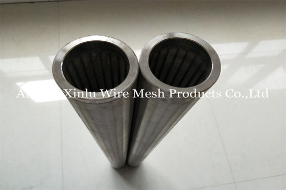 filtro de la bomba del tubo de la pantalla de 75m m Johnson Vee Wire Wrapped Continuous Slotted