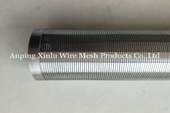 filtro de la bomba del tubo de la pantalla de 75m m Johnson Vee Wire Wrapped Continuous Slotted
