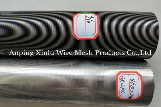 Elemento de pantalla a dos caras de filtro de Johnson Wedge Wire Continuous Slotted del acero 2507