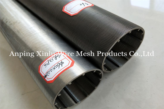 Elemento de pantalla a dos caras de filtro de Johnson Wedge Wire Continuous Slotted del acero 2507