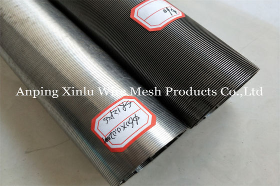 Elemento de pantalla a dos caras de filtro de Johnson Wedge Wire Continuous Slotted del acero 2507