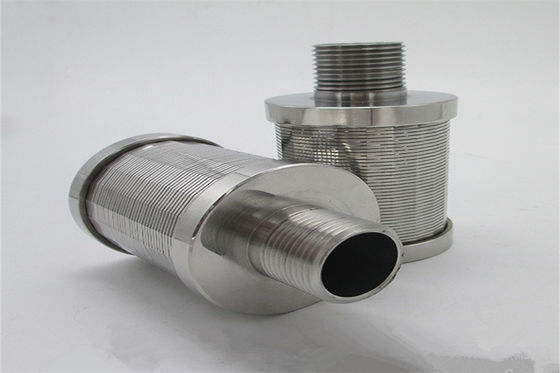 Los SS atan con alambre el filtro envuelto del tamiz del agua equipan con inyector para la planta de agua mineral