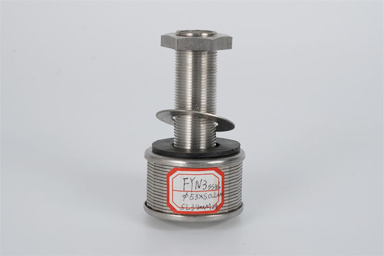 Diámetro de acero inoxidable del hilo 57m m del Npt de la boca de la retención del alambre de la cuña 316L medios