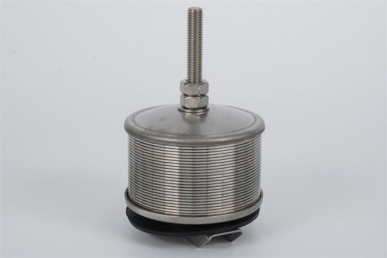 boca doble del doble fondo del filtro de los SS Johnson Screen Nozzle Wedge Wire del flujo de 82m m