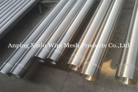 Pozo de tubo profundo de acero inoxidable de Johnson Water Wire Screen For los 200m de la ranura 30