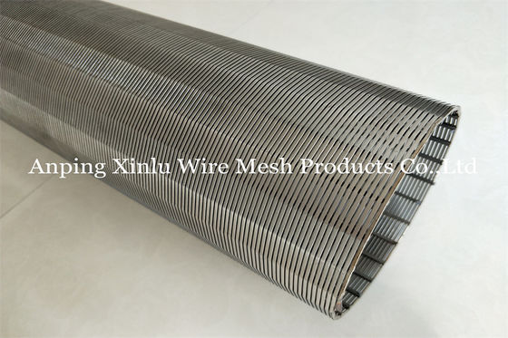 Acero continuo 304 Johnson Wedge Wire Screen Tubes de Stainnless de la ranura 8&quot; X el 10ft