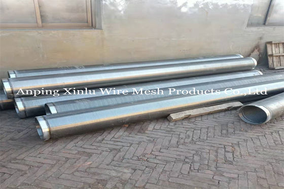 Acero continuo 304 Johnson Wedge Wire Screen Tubes de Stainnless de la ranura 8&quot; X el 10ft