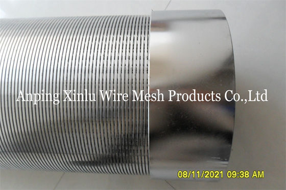 Control galvanizado con poco carbono 219m m de la arena del tubo de la pantalla de alambre de Johnson V