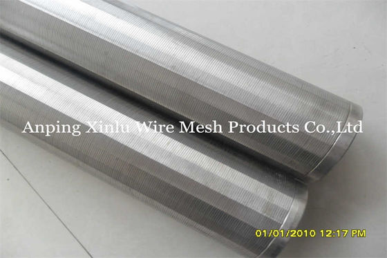 Alambre Johnson Sand Control Screens Pipe del perfil V del ISO con 0,04&quot; Gap