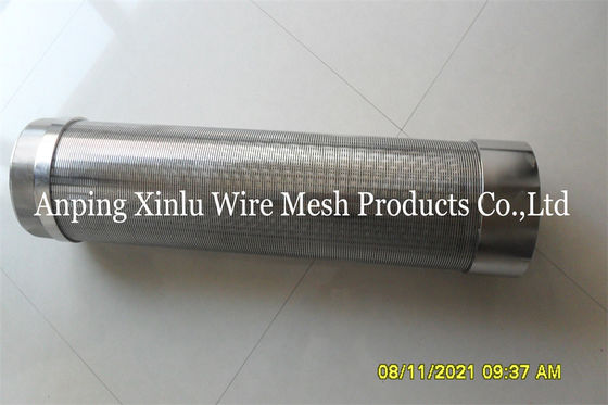 Pozo de tubo profundo de acero inoxidable de Johnson Water Wire Screen For los 200m de la ranura 30