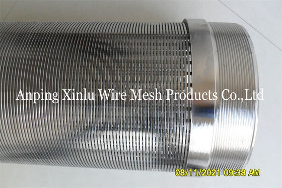 Pozo de tubo profundo de acero inoxidable de Johnson Water Wire Screen For los 200m de la ranura 30