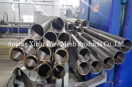 Diámetro continuo 125m m de la ranura del tubo de Johnson Type Wedge Wire Screen