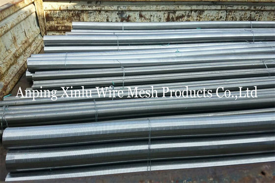 Diámetro continuo 125m m de la ranura del tubo de Johnson Type Wedge Wire Screen